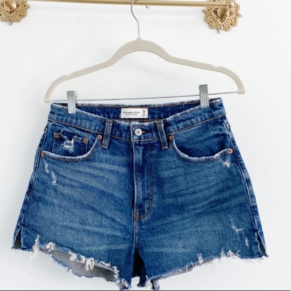 Abercrombie & Fitch High Rise Mom Shorts Size 8